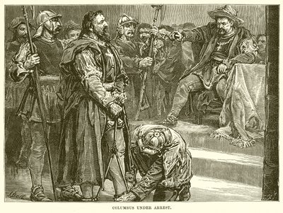 Columbus under Arrest by English School