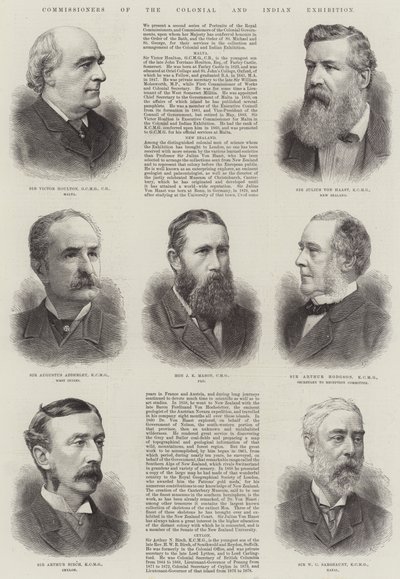 Commissioners of the Colonial and Indian Exhibition (engraving) by English School