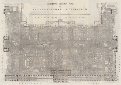 Complete Ground Plan of the International Exhibition by English School
