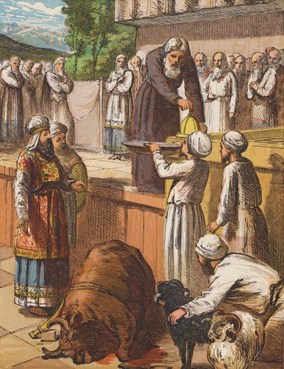 Consecration of Aaron and His Sons by English School