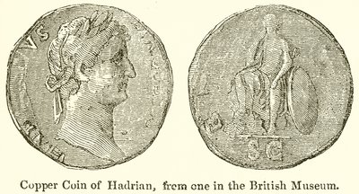 Copper Coin of Hadrian, from one in the British Museum by English School