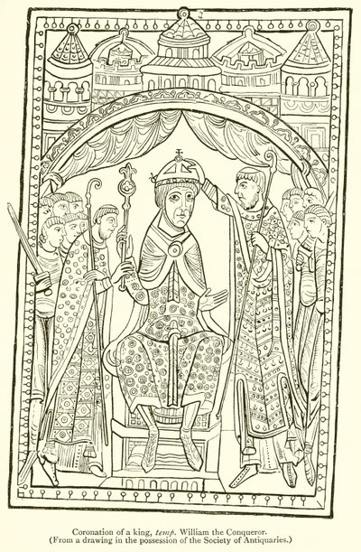 Coronation of a King, Temp William the Conqueror by English School