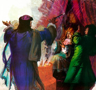 Count Caetano Added a Mysterious Powder to the Boiling Mercury by English School