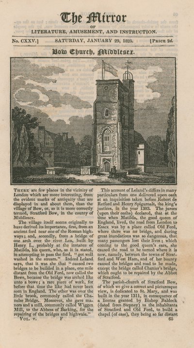 Cover of The Mirror of Literature, Amusement, and Instruction by English School