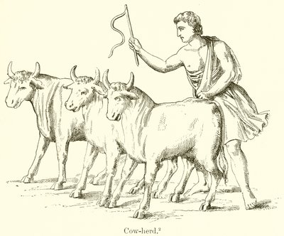 Cow-Herd by English School