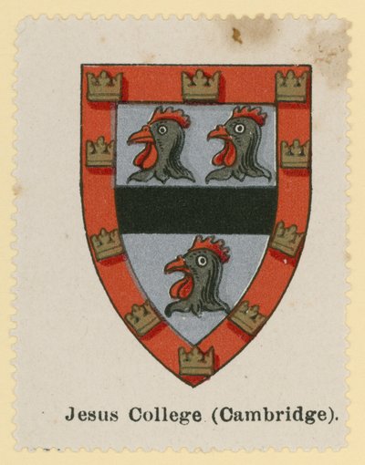 Crest of Jesus College, Cambridge by English School