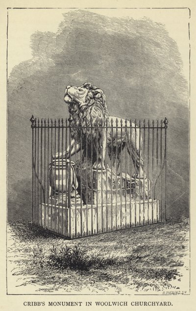 Cribbs Monument in Woolwich Churchyard by English School