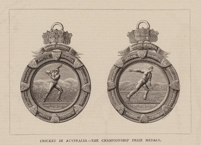 Cricket in Australia, The Championship Prize Medals by English School