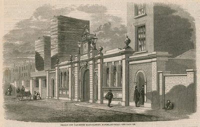 Crolls Dry Gas-Meter Manufactory, Kingsland Road, London by English School