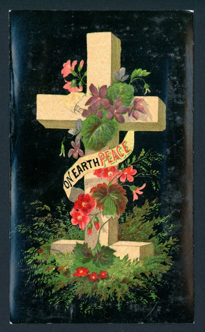 Cross with Flowers by English School
