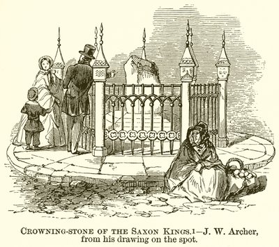 Crowning-Stone of the Saxon Kings by English School