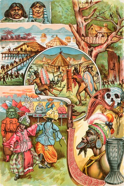Curious and Savage Races of the World by English School