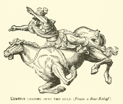 Curtius Leaping into the Gulf by English School