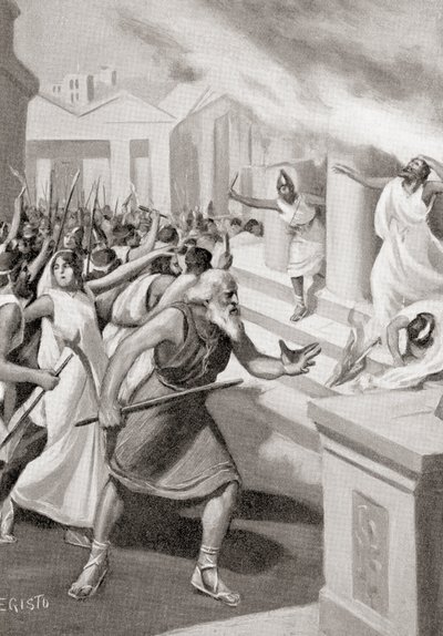 Cylon of Croton Leading a Revolt Against the Pythagoreans, c.509 BC, from Hutchinson