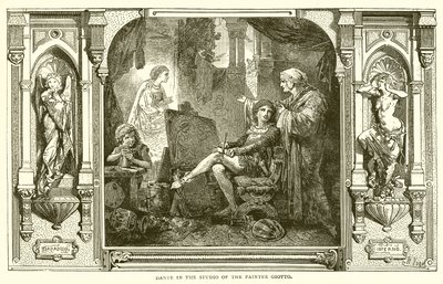 Dante in the Studio of the Painter Giotto by English School