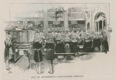 Day of Atonement, Concluding Service by English School