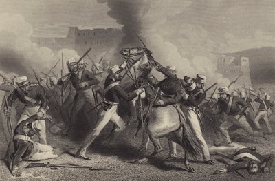 Death of Brigadier Adrian Hope in the Attack on the Fort of Roodamow by English School