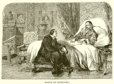 Death of Richelieu by English School
