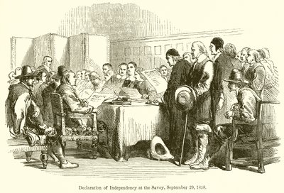 Declaration of Independency at the Savoy, September 29, 1658 by English School