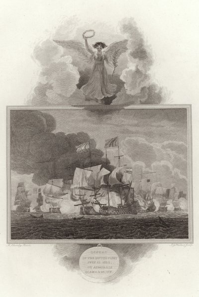 Defeat of the Dutch Fleet, July 13 1653, by Admirals Blake and Monk by English School