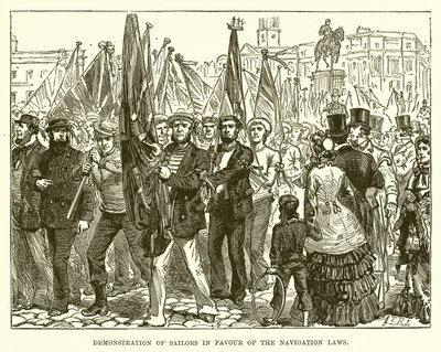 Demonstration of Sailors in Favour of the Navigation Laws by English School