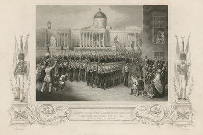 Departure of the Grenadier Guards from Trafalgar Square by English School