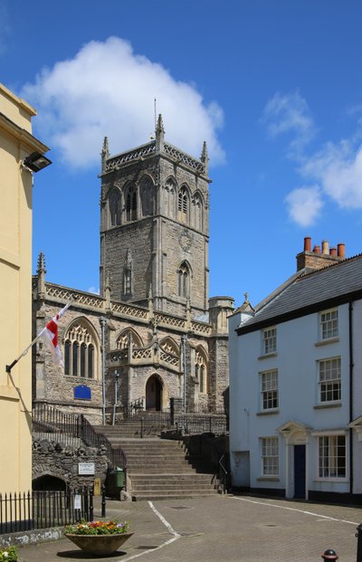 View of Axbridge Church by English School