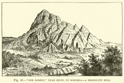 Der Borzen, near Bilin, in Bohemia, a Phonolite Hill by English School