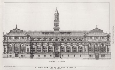 Design for Leeds Public Offices by English School