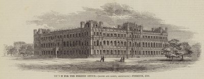 Design for the Foreign Office, Banks and Barry, Architects, Premium, £500 by English School