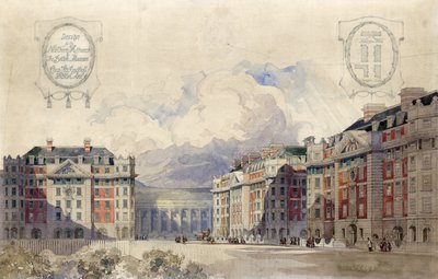 Design for the Northern Approach to the British Museum by Charles Fitzroy Doll by English School