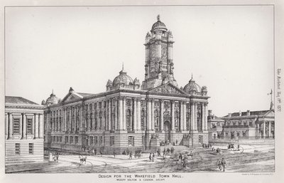 Design for the Wakefield Town Hall by English School
