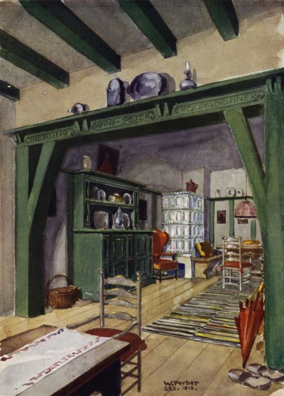 Dining and Living-Room in a Country House by English School