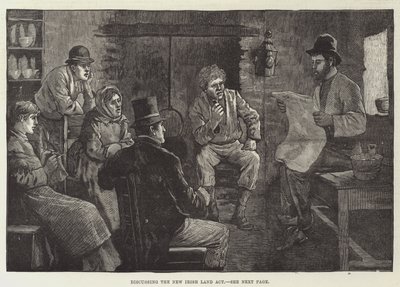 Discussing the New Irish Land Act by English School