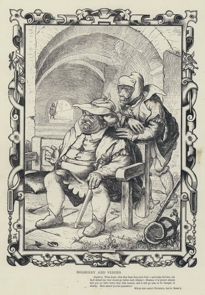 Dogberry and Verges, Much Ado about Nothing, Act iv, Scene 7 by English School