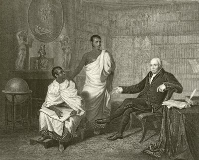 Dr Adam Clarke and the Priests of Buddha by English School
