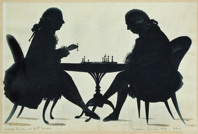Dr. E. Darwin Playing Chess with His Son, c.1780 by English School