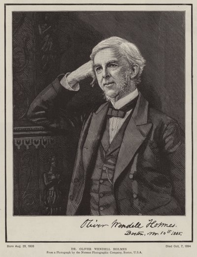 Dr Oliver Wendell Holmes by English School