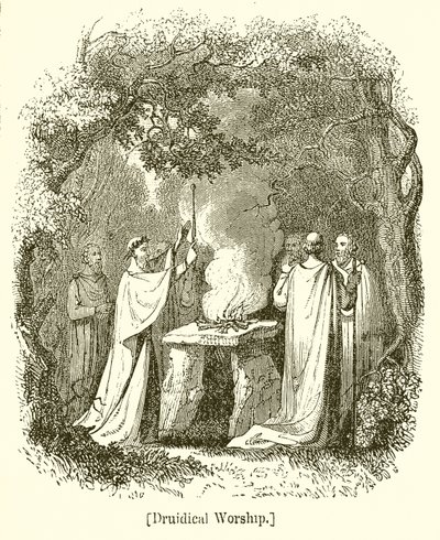 Druidical Worship by English School