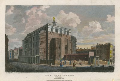 Drury Lane Theatre, Westminster, London; Burnt Down in 1809 by English School
