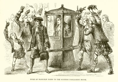 Duke of Hamilton going to the Scottish Parliament House by English School