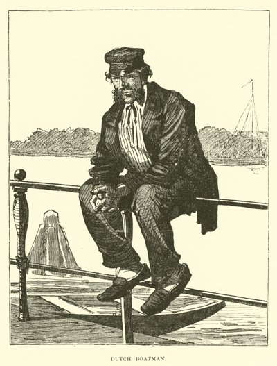 Dutch boatman by English School