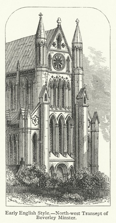 Early English Style, North-West Transept of Beverley Minster by English School