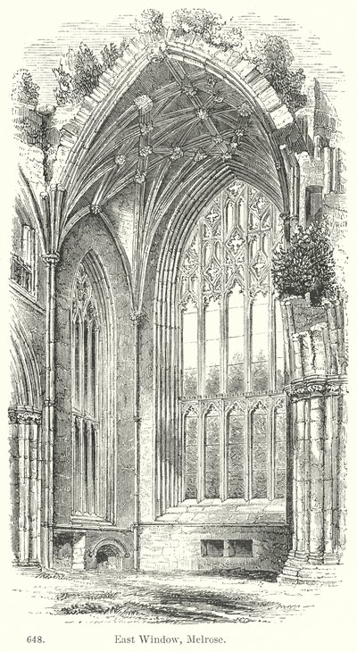 East Window, Melrose by English School