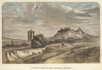 Eastern View of the Acropolis, Athens by English School