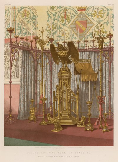 Ecclesiastical Work in Brass by English School