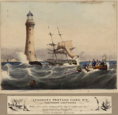 Eddystone Lighthouse by English School