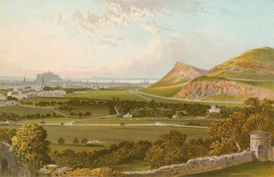 Edinburgh from Craigmillar Castle by English School