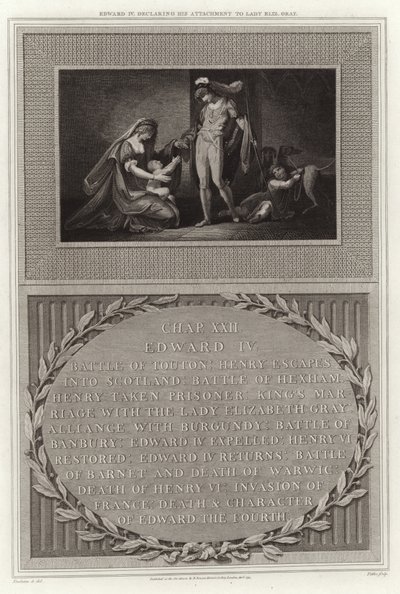 Edward IV Declaring His Attachment to Lady Elizabeth Gray by English School