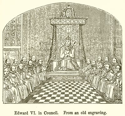 Edward VI in Council by English School